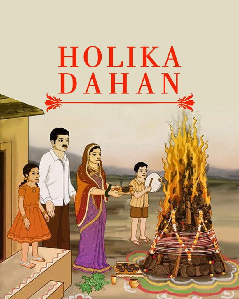 होलीका दहन कथा प्रहलाद होलिका